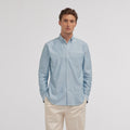 Chemise en oxford verte
