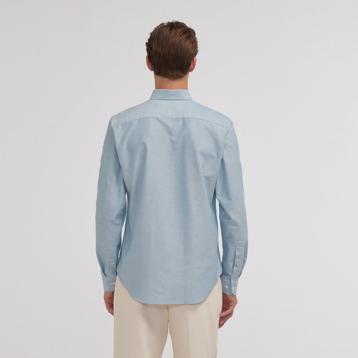 Chemise en oxford verte