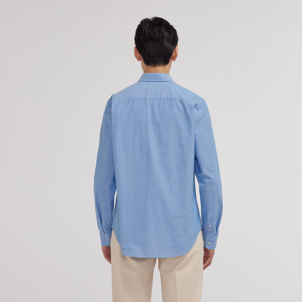 Chemise en oxford bleue