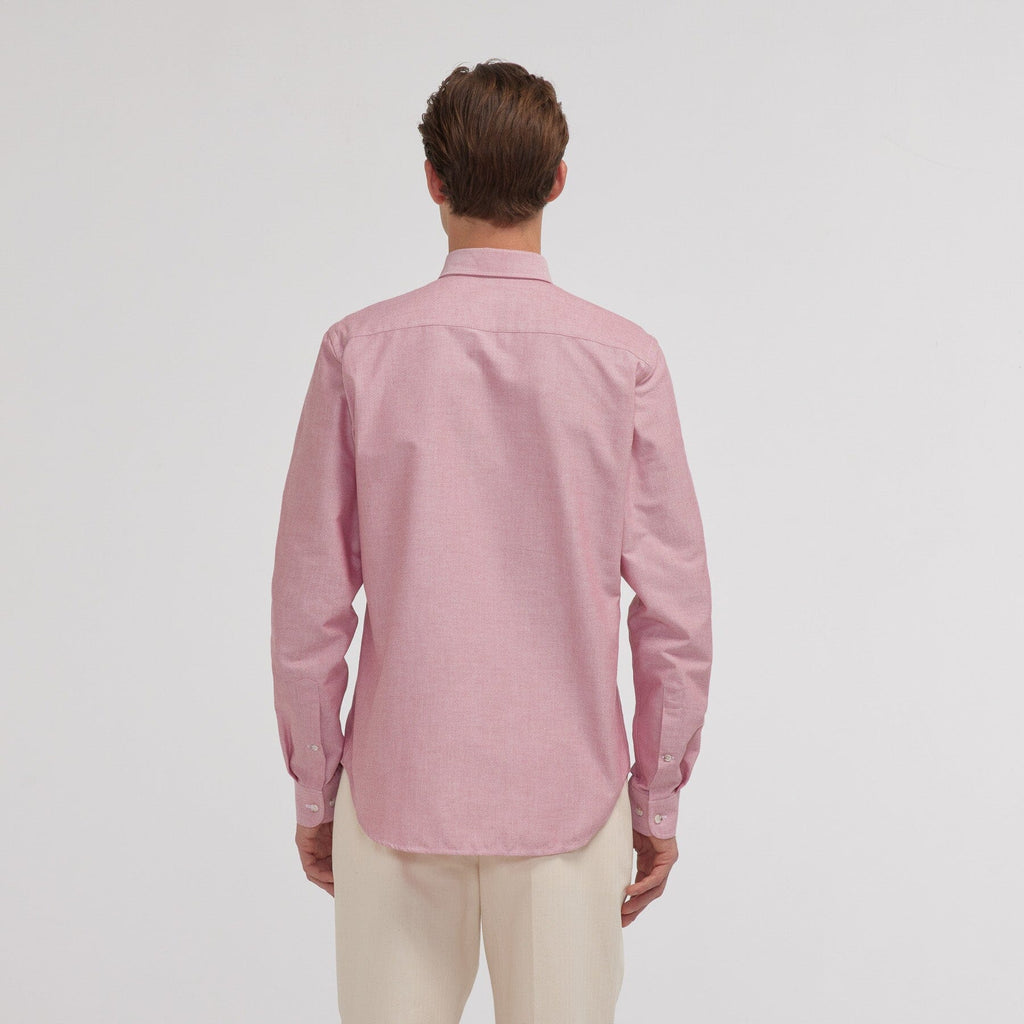 Chemise en oxford bordeaux