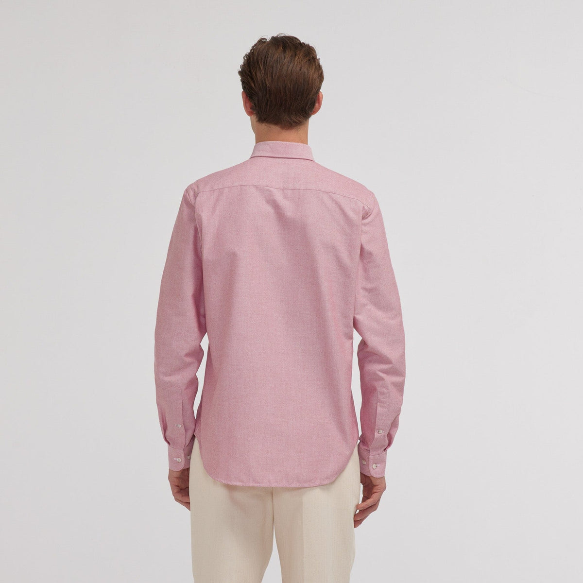 Chemise en oxford bordeaux