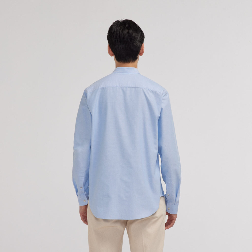 Chemise en oxford bleu ciel