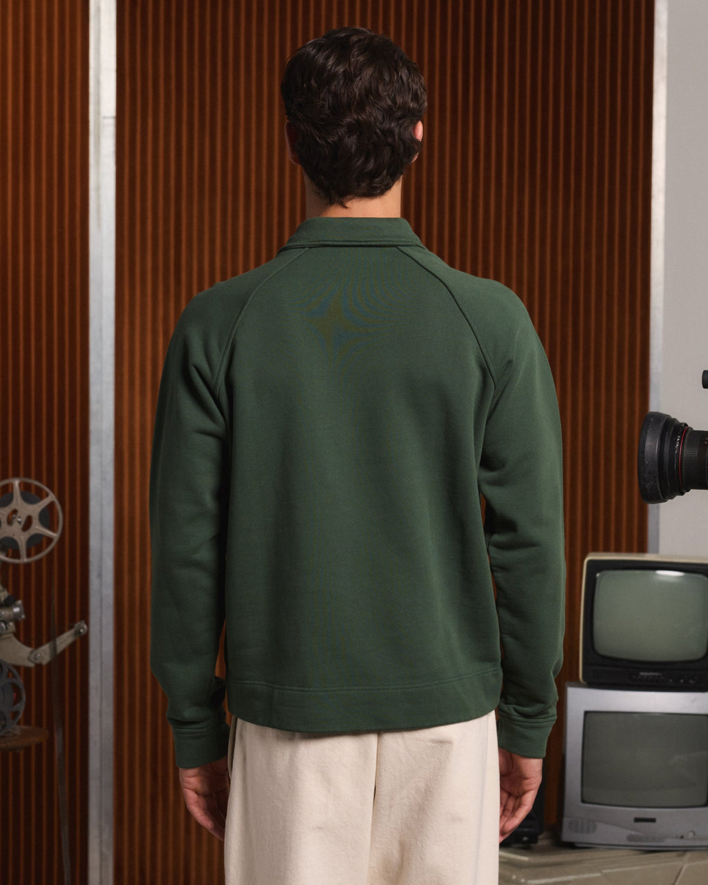 Sweat en coton vert