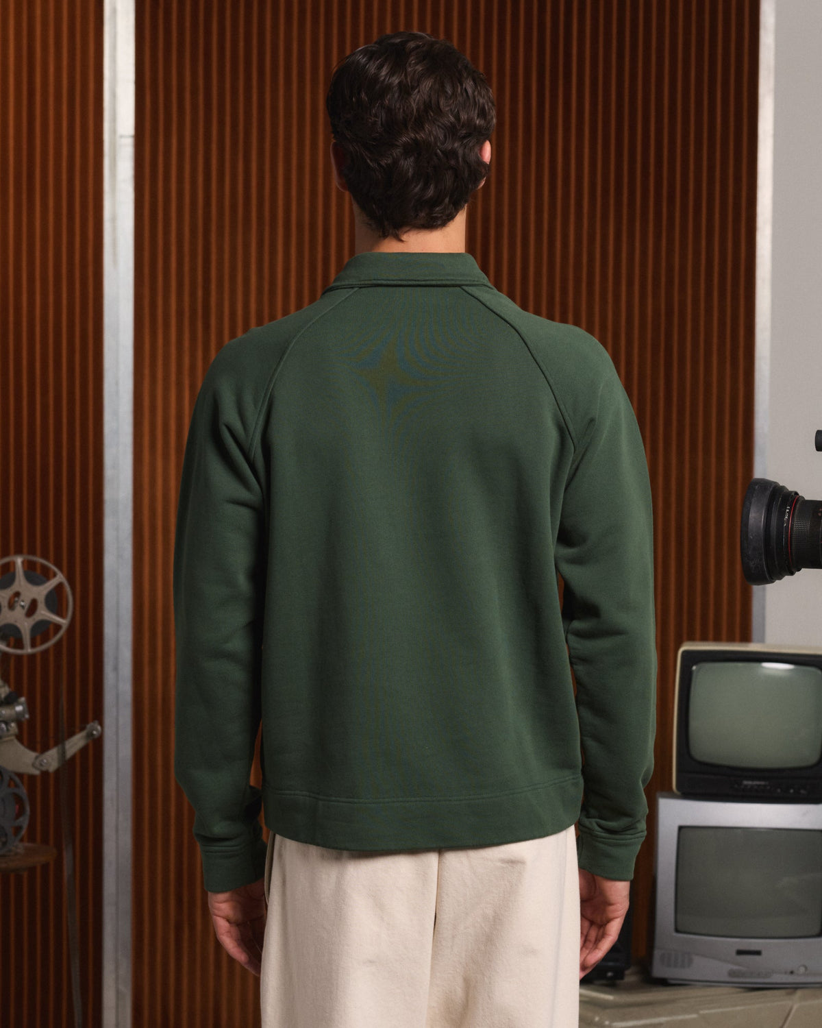 Sweat en coton vert