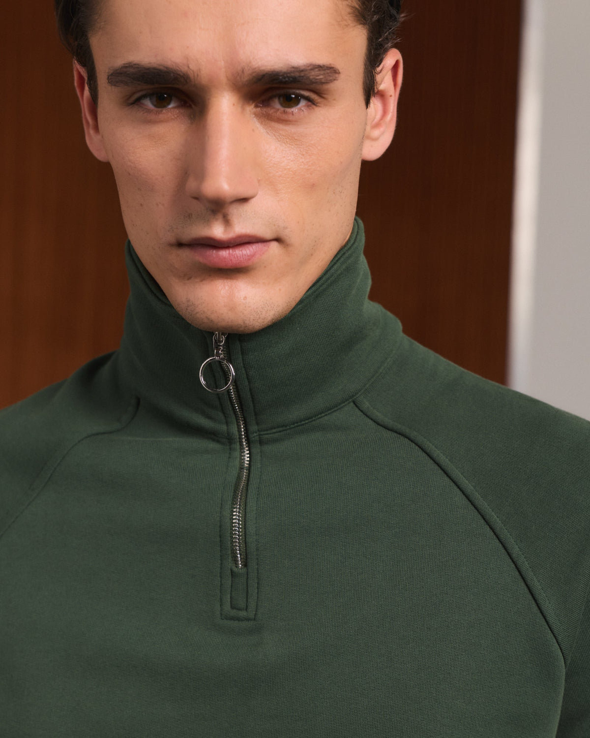 Sweat en coton vert