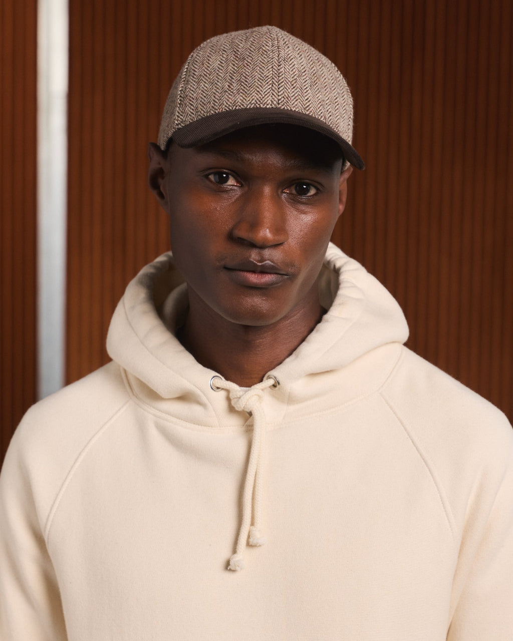 Hoodie en coton épais écru