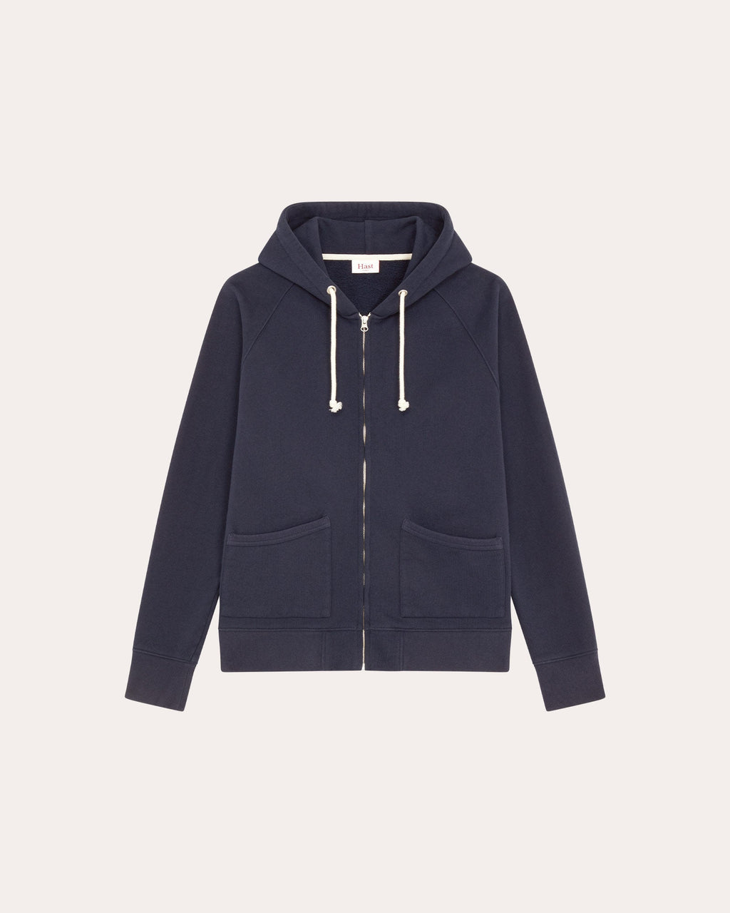 Sweat à capuche zippé marine