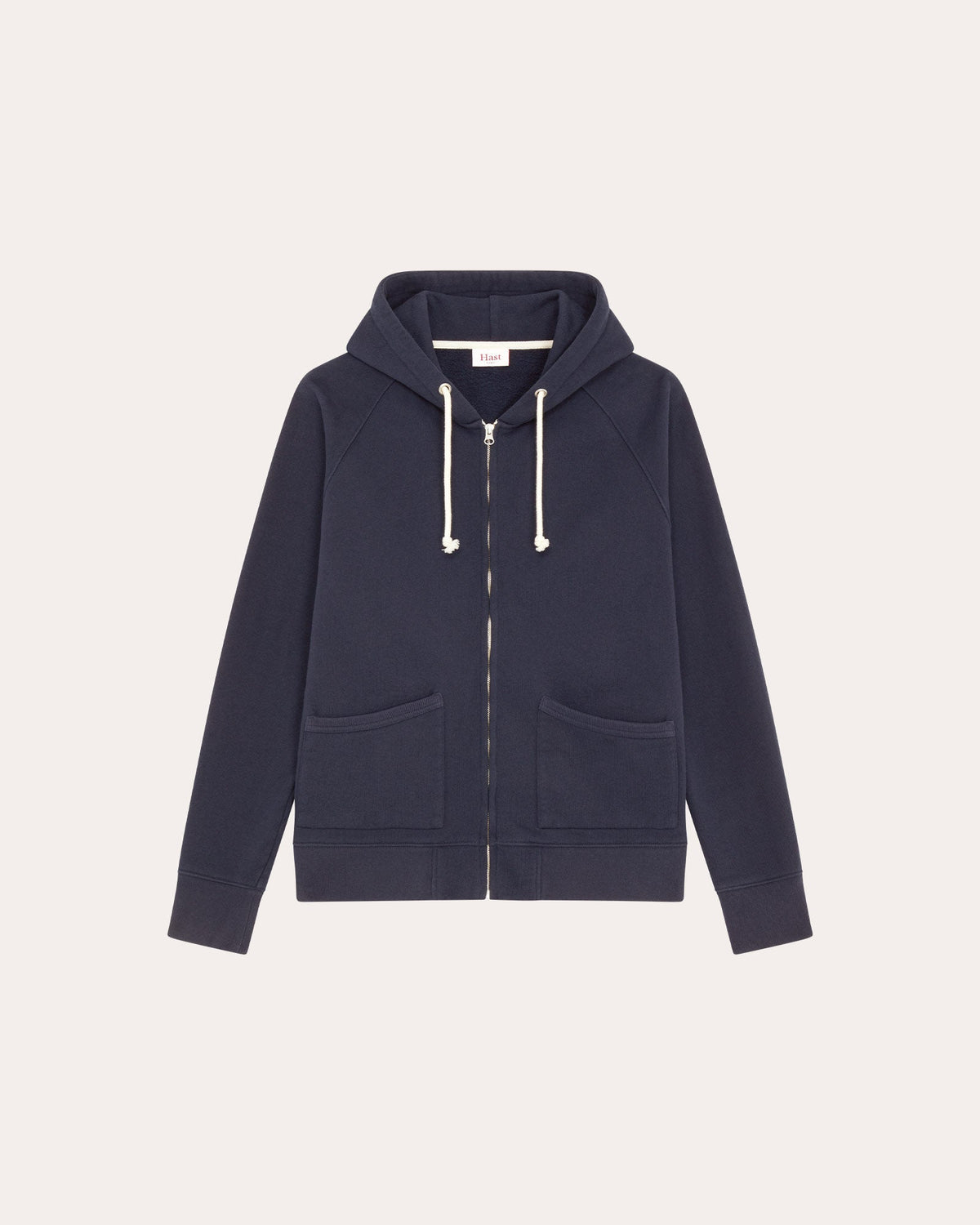 Sweat à capuche zippé marine