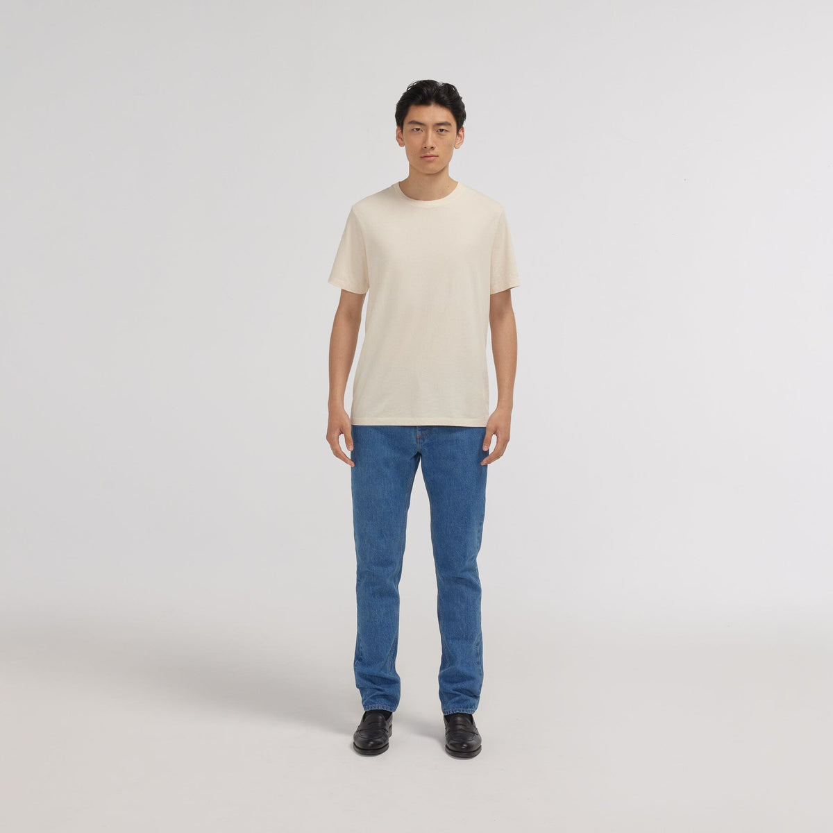 T-shirt en coton biologique écru