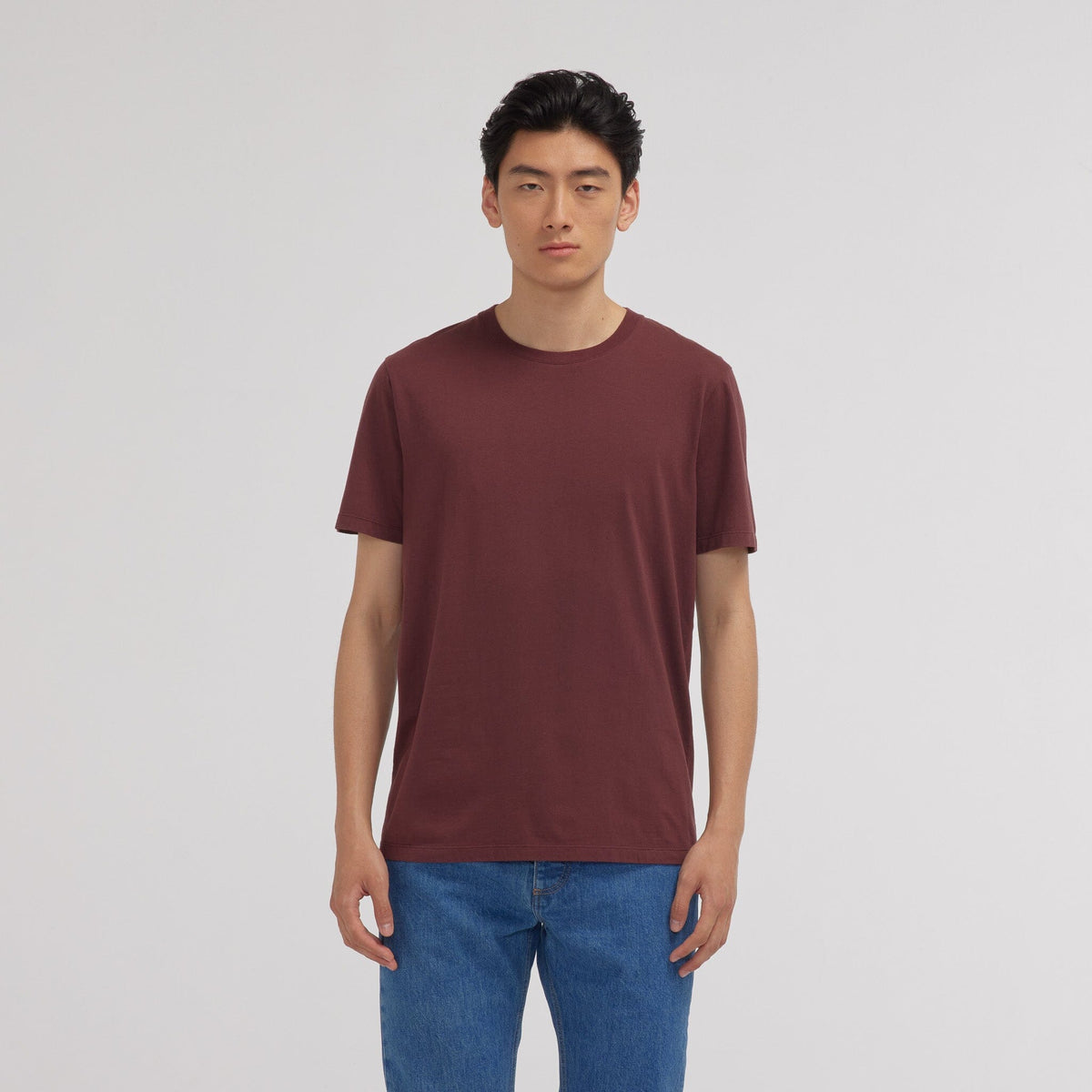 Tee-shirt en coton biologique prune