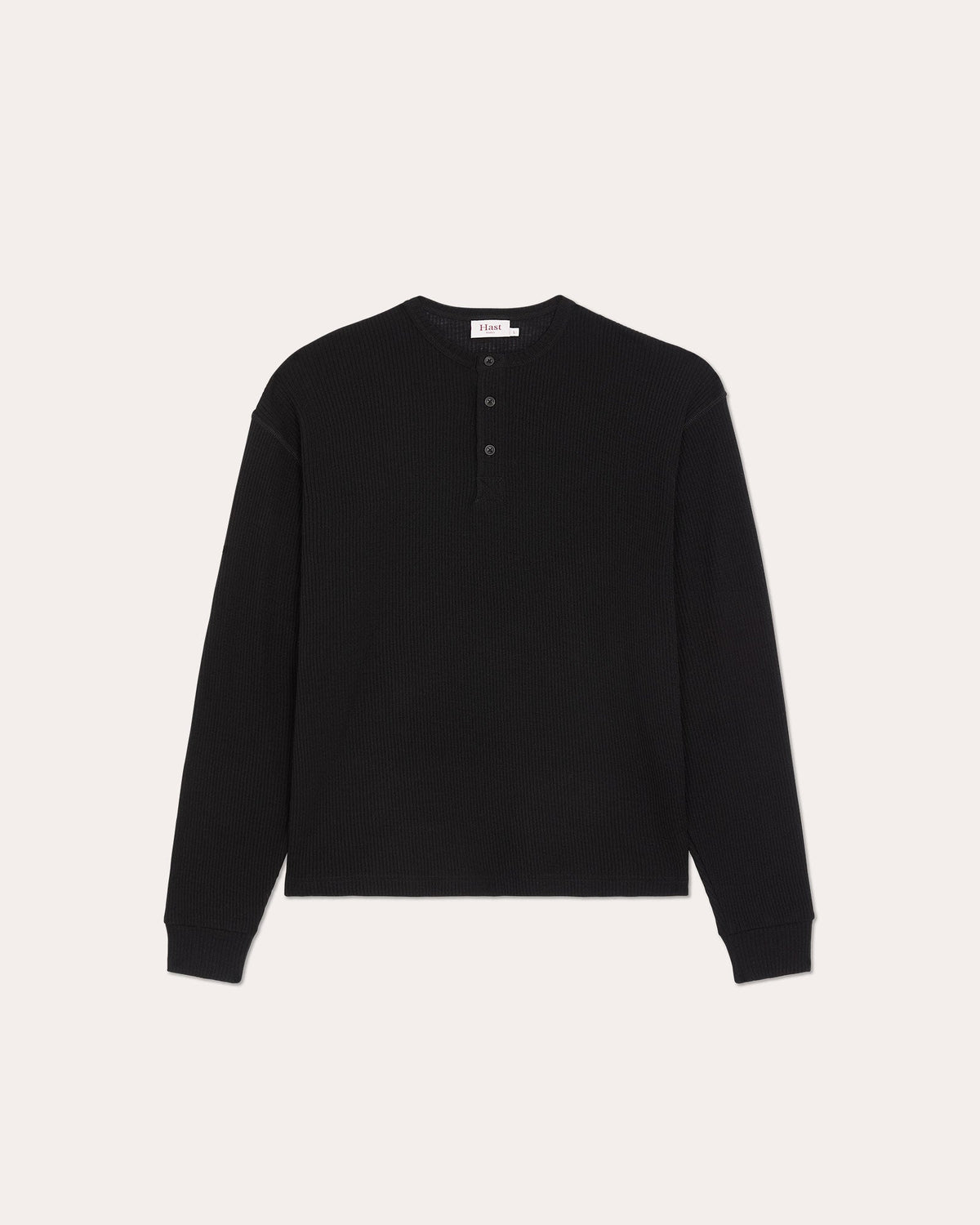 Henley en laine noire