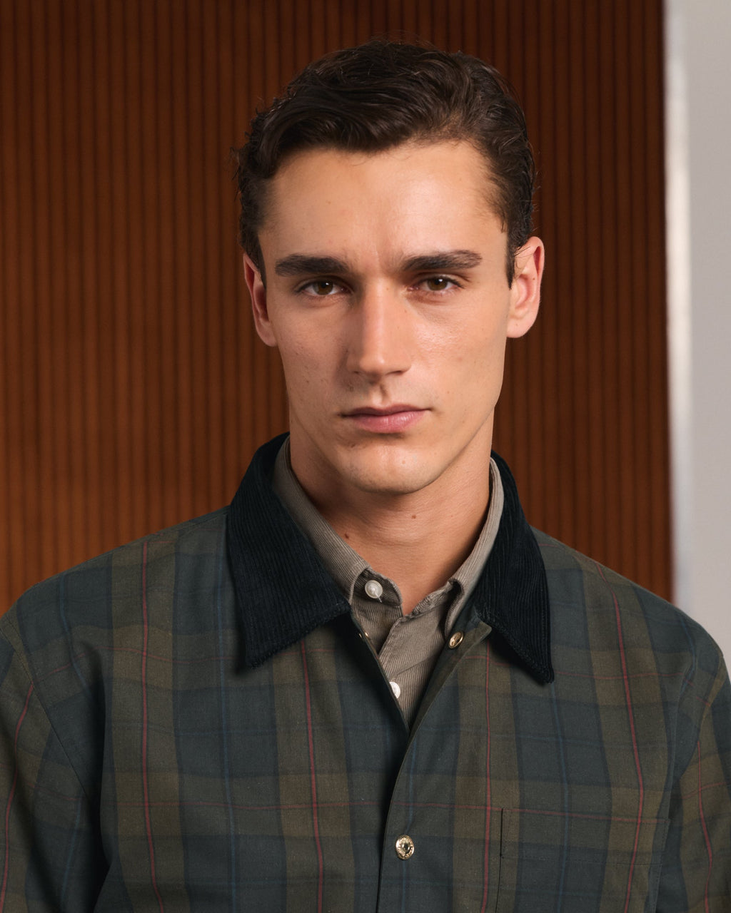 Veste en tartan vert Halley Stevensons