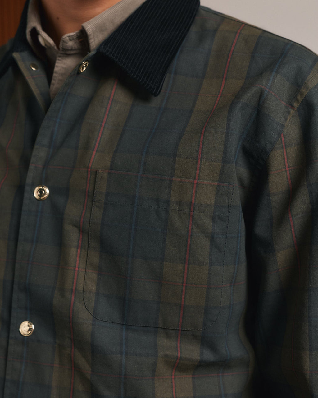 Veste en tartan vert Halley Stevensons