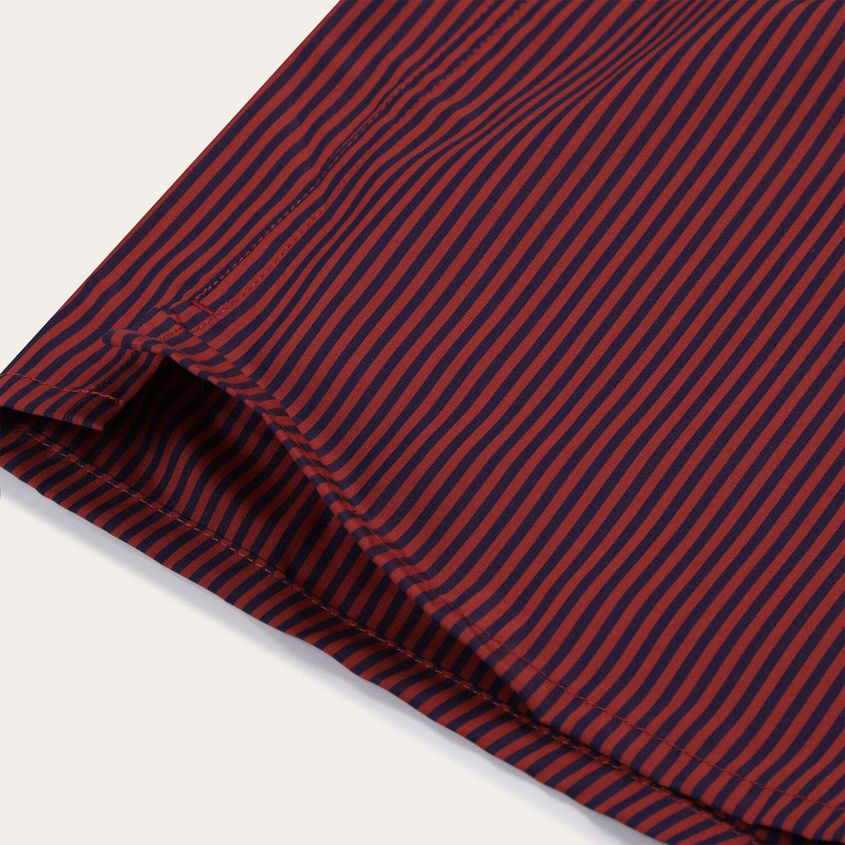 Caleçon upcyclé à rayures marine et rouges