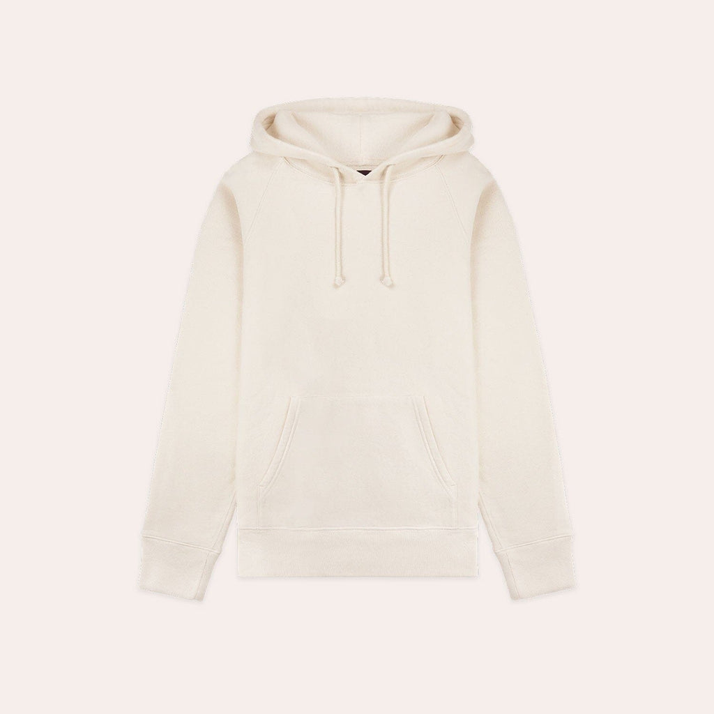 Hoodie en coton épais écru