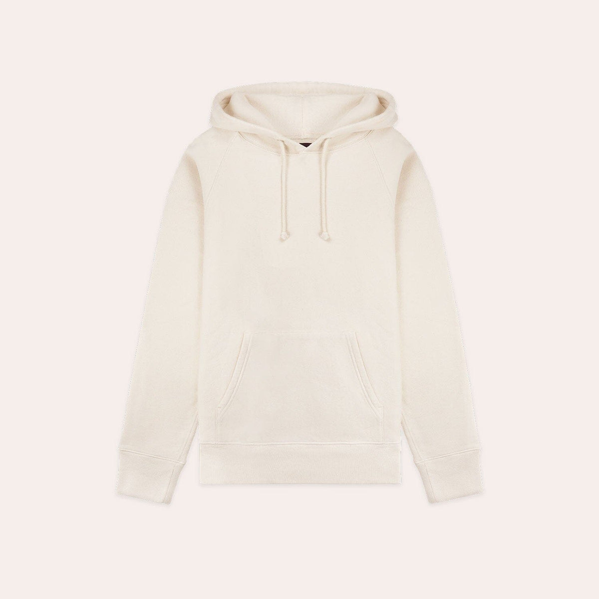 Hoodie en coton épais écru